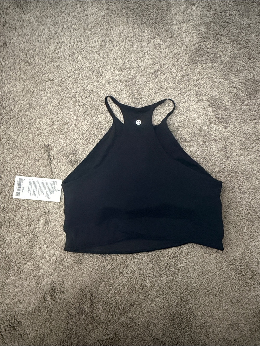 lululemon athletica Black High-Neck Racerback Crop - Picture 2 of 2